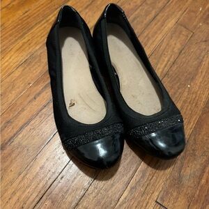 Alfani Black Women's Flats with Glossy Toe